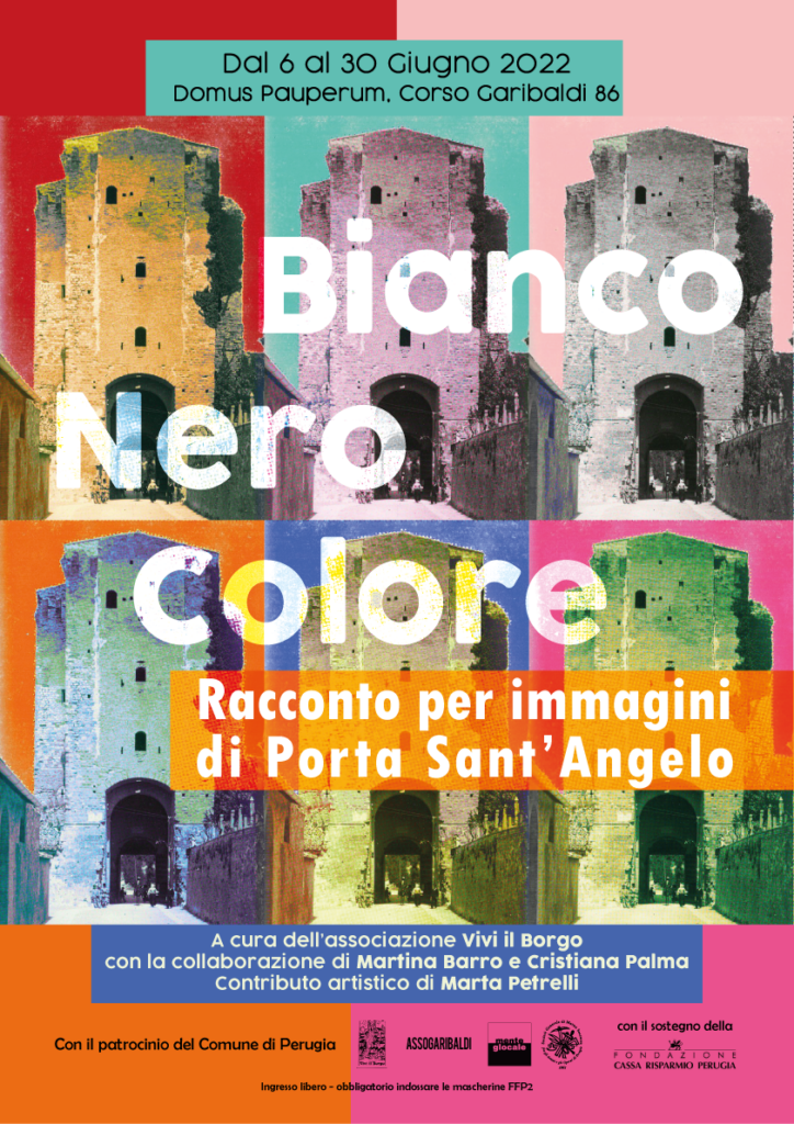 locandina bianco nero colore